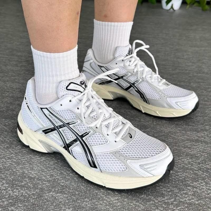 Asics亚瑟士 Gel‑1130 白银黑 复古Y2K男女休闲跑鞋